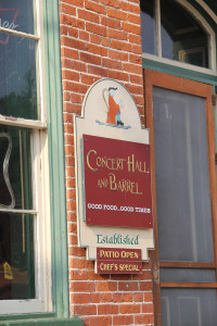 Hermann Missouri - Concert Hall and Barrel Bar Sign