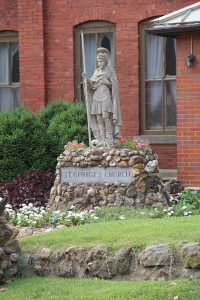 Hermann Missouri - St George Catholic Church Statue