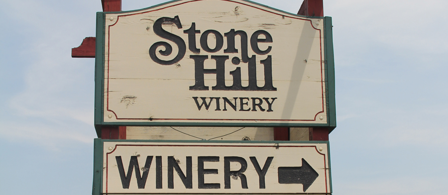 Hermann Missouri Wineries - Stone Hill Winery Sign