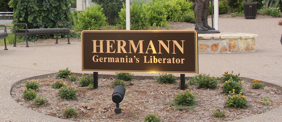 Hermann Missouri - Hermann Germanias Liberator Sign