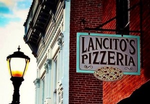 Hermann Missouri - Lancitos Pizzeria in New Haven sign